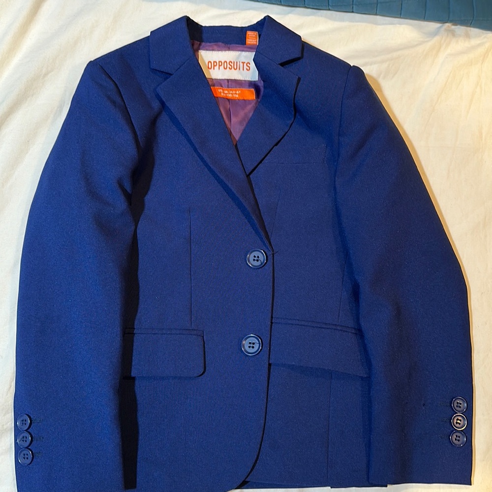 Coat blue opposuits